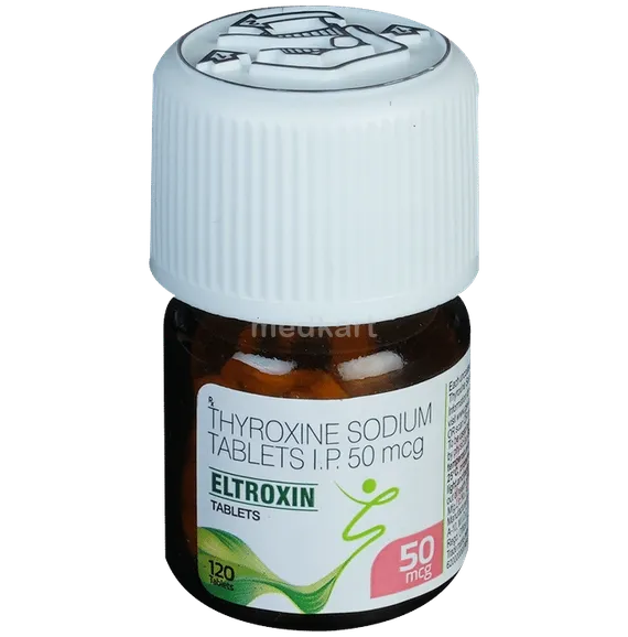 eltroxin 50mcg tablet 120's